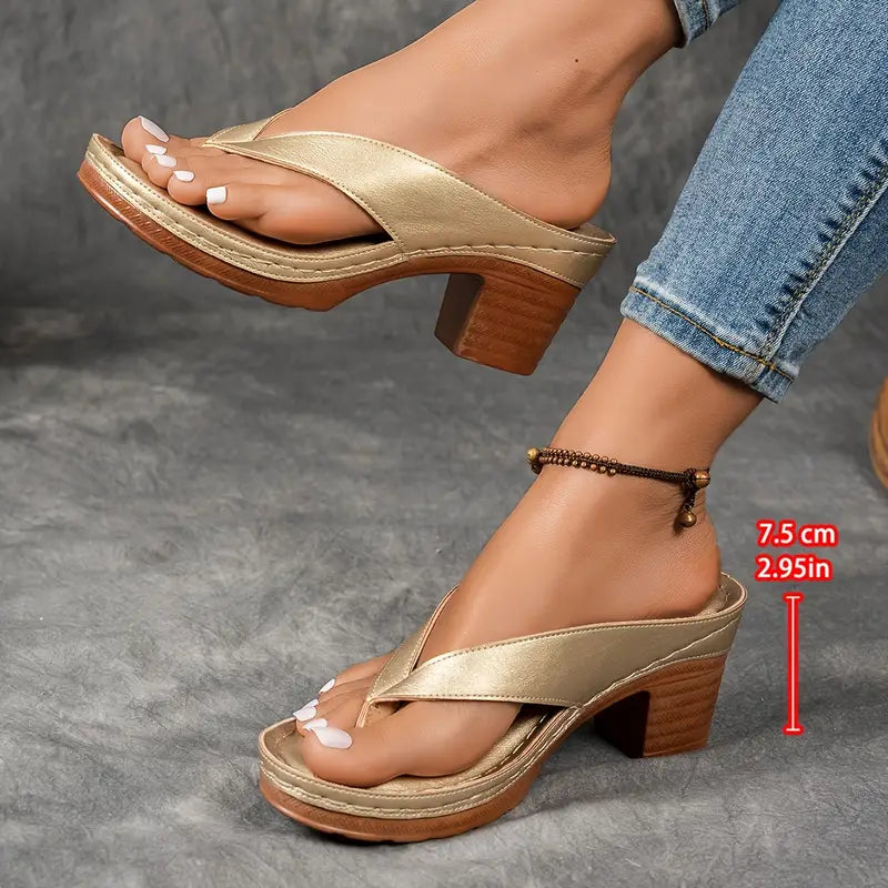 Céleste | Sandalias elegantes de tacón discreto