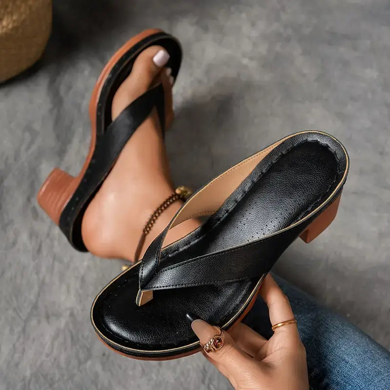 Céleste | Sandalias elegantes de tacón discreto