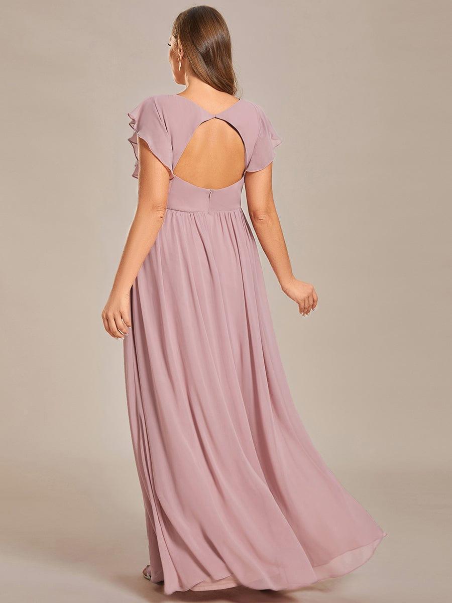 Lilyana | Vestido largo de gasa con mangas plisadas · Vista 31
