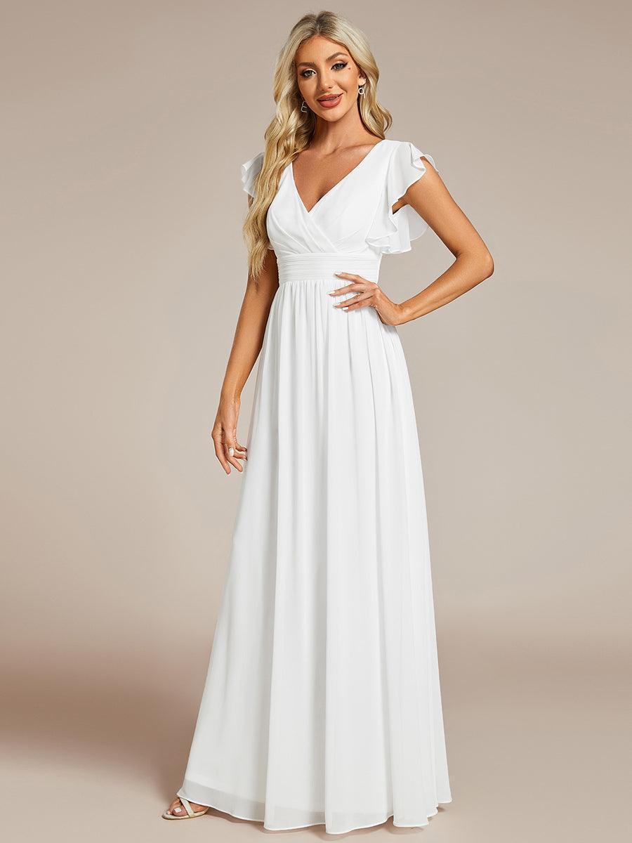 Lilyana | Vestido largo de gasa con mangas plisadas · Vista 51