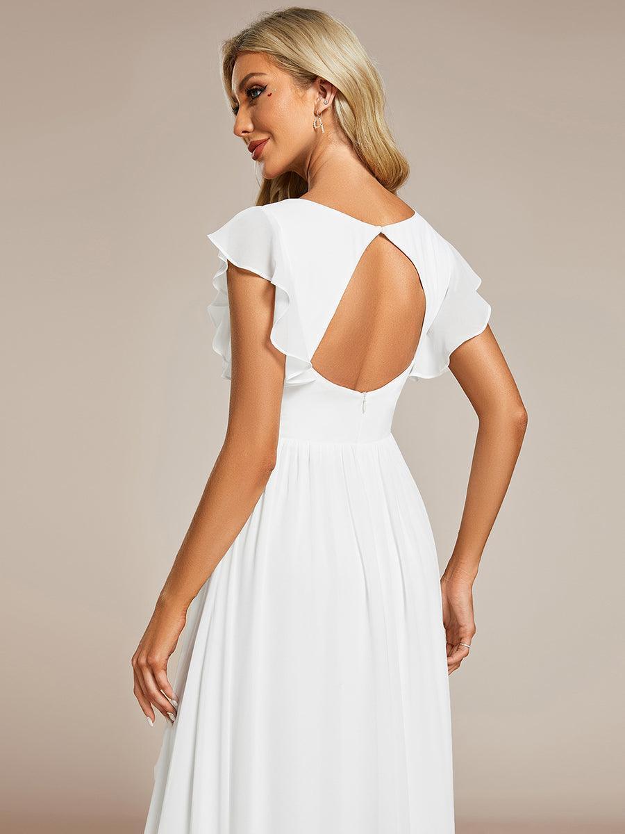 Lilyana | Vestido largo de gasa con mangas plisadas · Vista 52