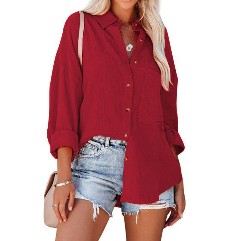 Madelyn | Blusa abotonada de manga larga
