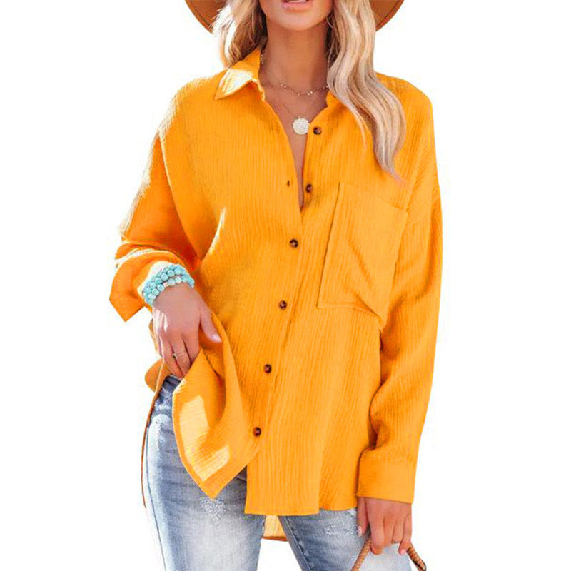 Madelyn | Blusa abotonada de manga larga