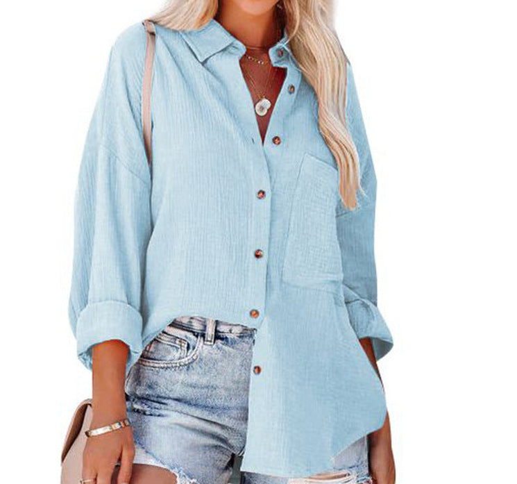 Madelyn | Blusa abotonada de manga larga