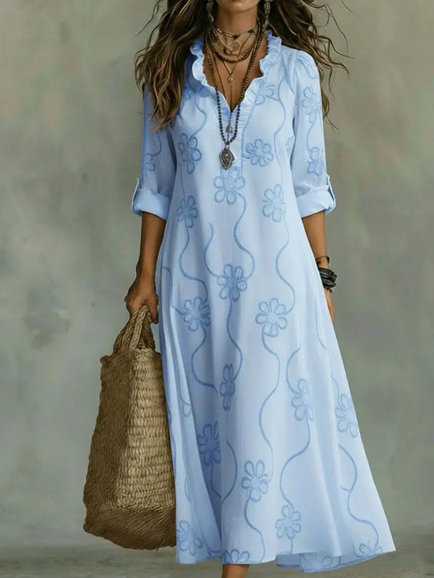 Sienna | Vestido largo floral de verano · Vista 10