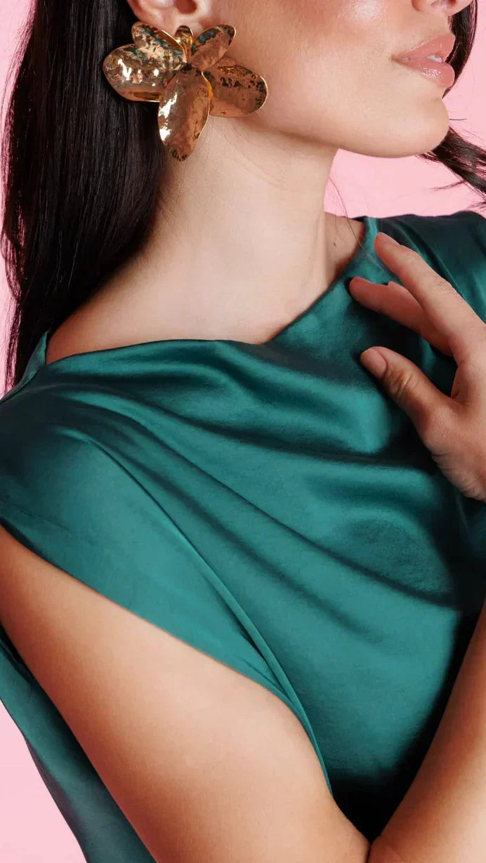 Oslo | Blusa satinada de viscosa