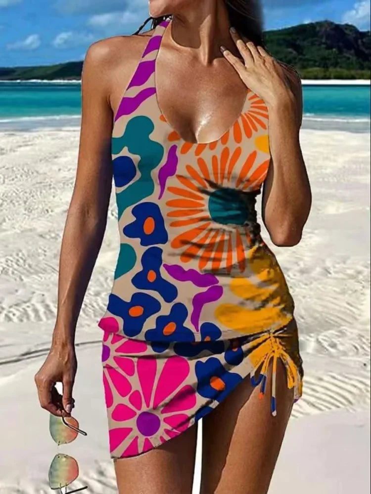 Fiesta | Tankini floral con pantalón corto
