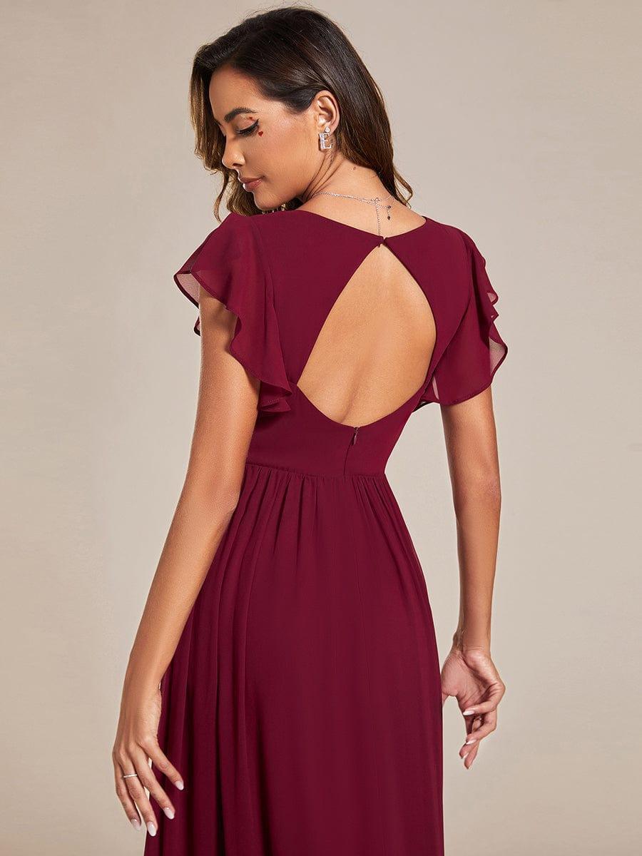 Lilyana | Vestido largo de gasa con mangas plisadas · Vista 18