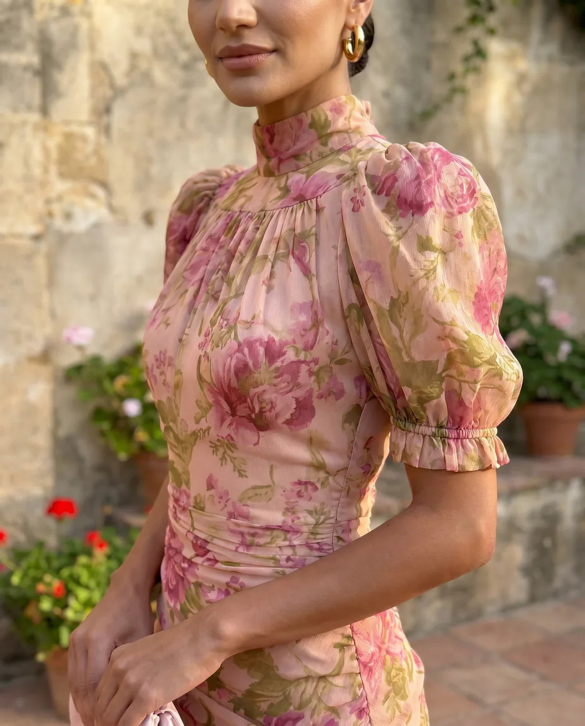 Rosario | Vestido floral con mangas abullonadas · Vista 4