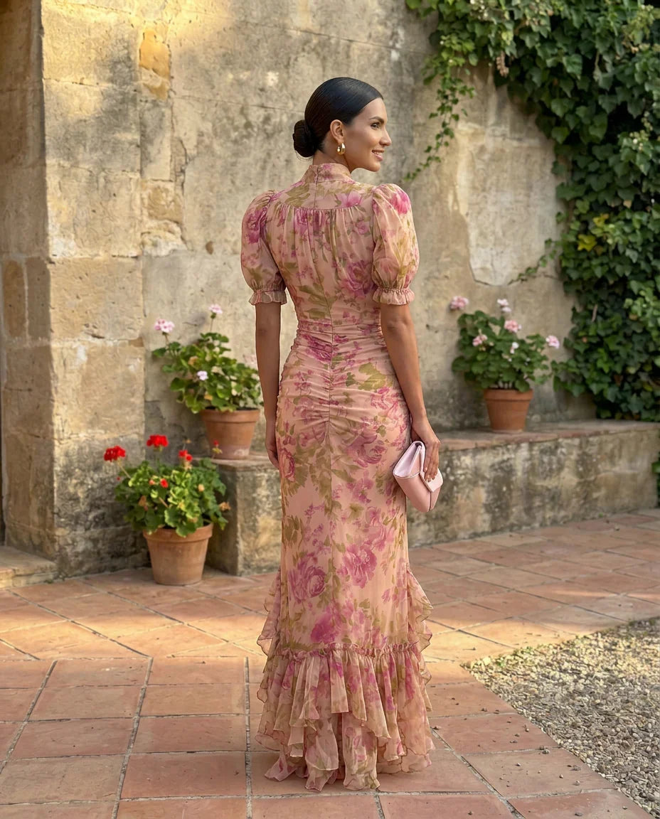 Rosario | Vestido floral con mangas abullonadas · Vista 3