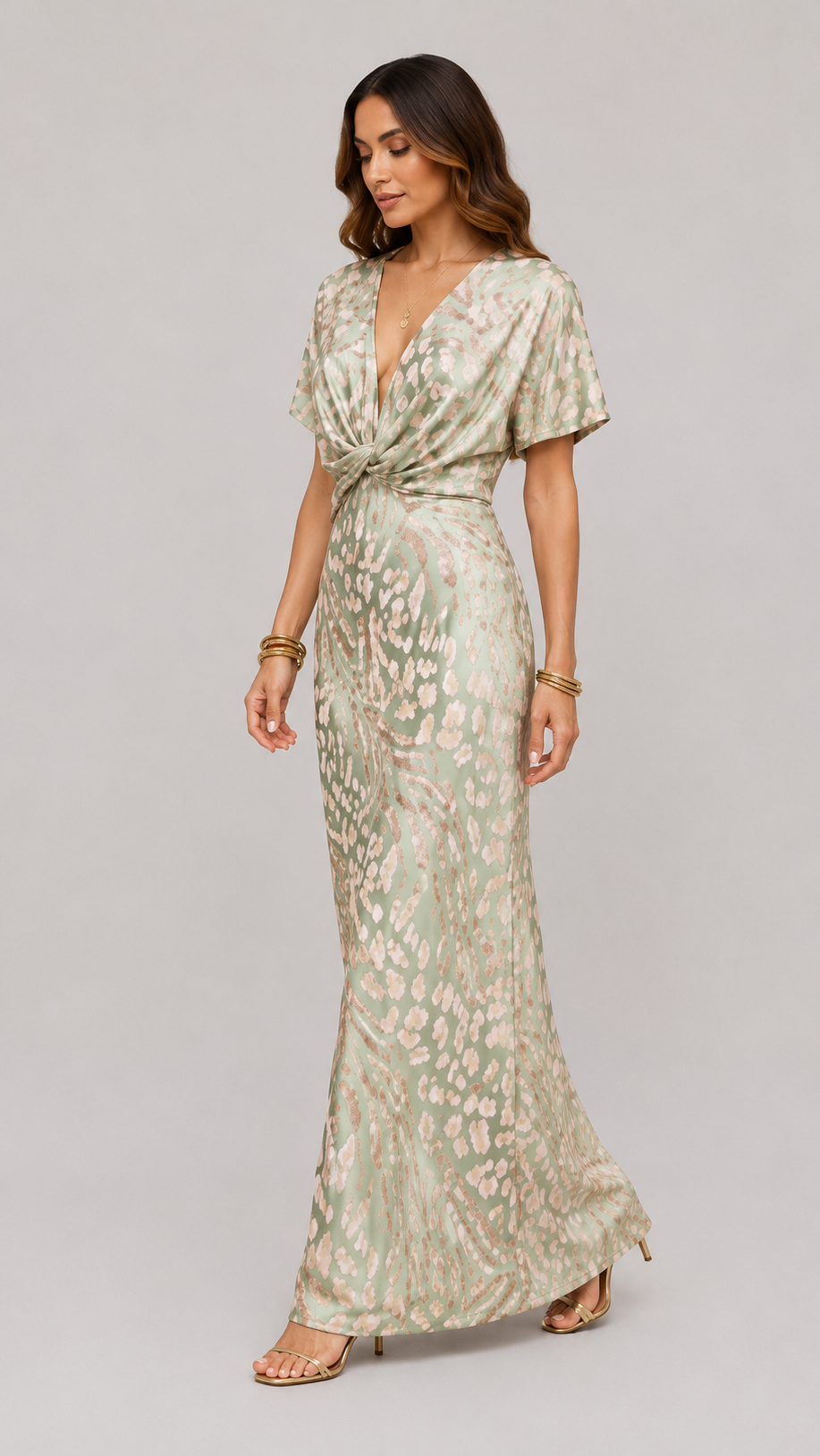 Aurora | Vestido midi de acabado luminoso