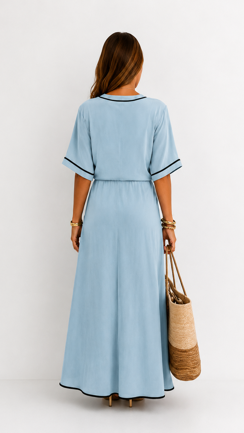 Cielo | Vestido midi de escote en V