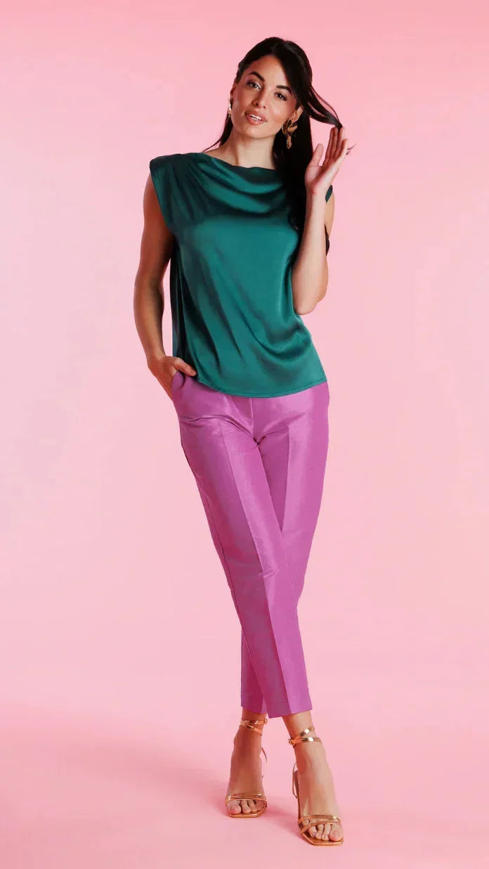 Oslo | Blusa satinada de viscosa