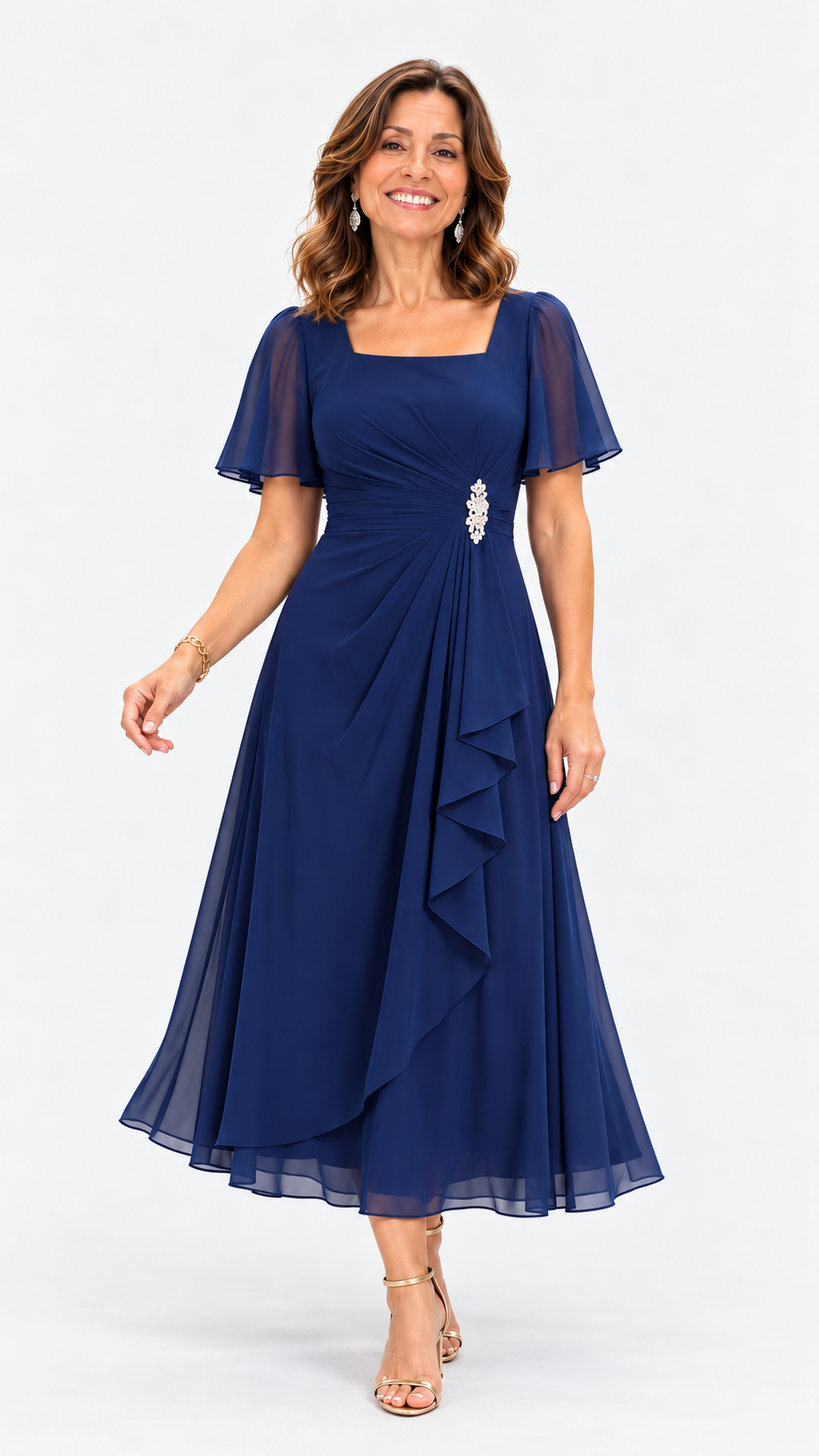 Vestido Lilou - Azul marino - Modelo ALMA LIORA