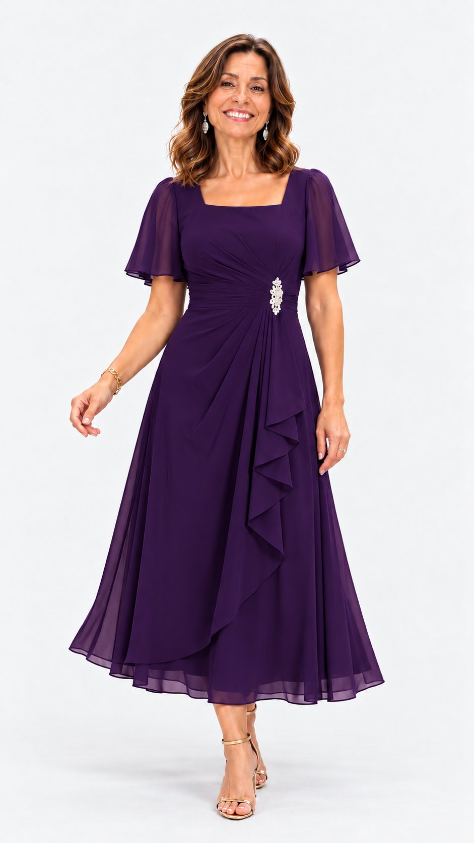 Vestido Lilou - Morado oscuro - Avatar ALMA LIORA