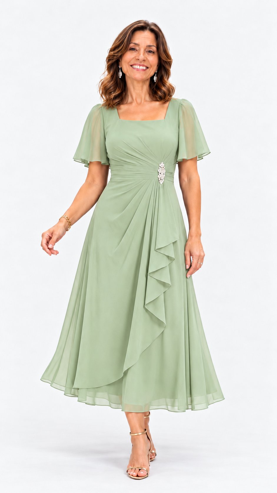 Vestido Lilou - Verde menta - Avatar ALMA LIORA