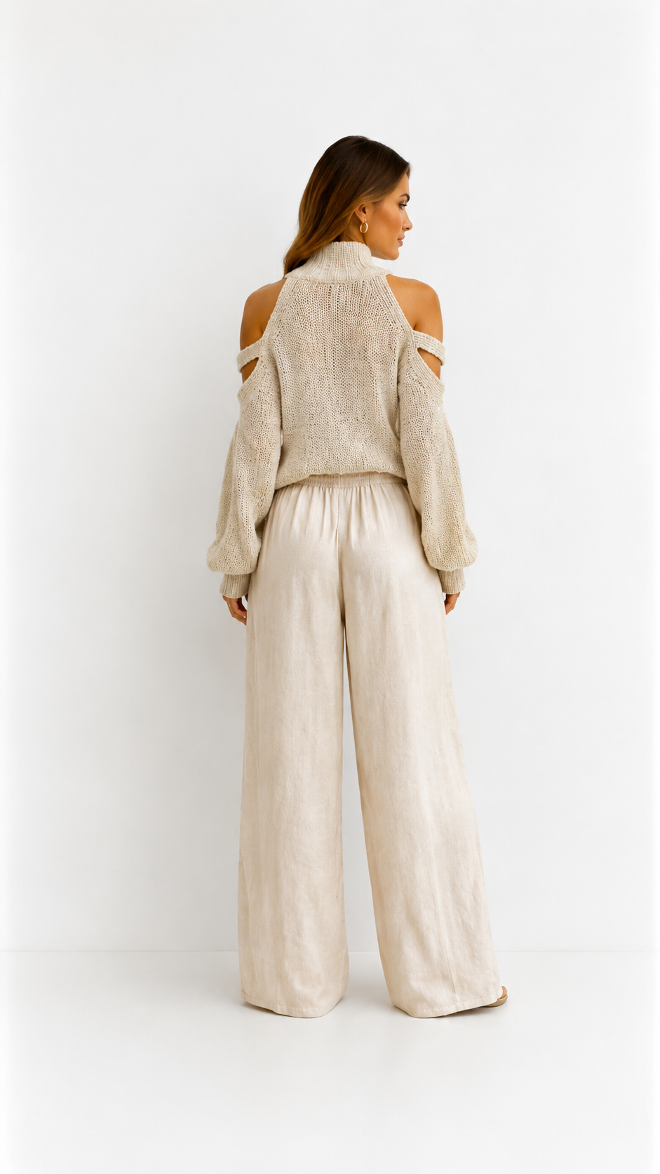 Camilla | Conjunto de top de punto y pantalón ancho