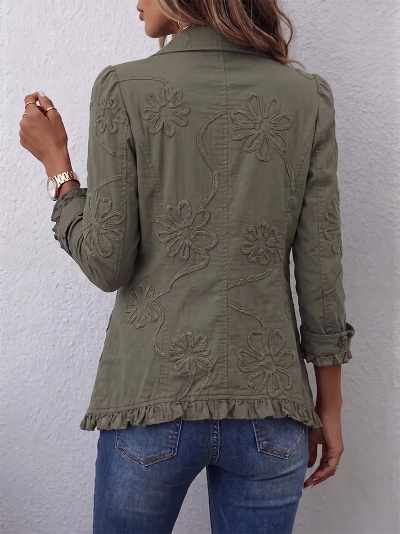 Faustine | Chaqueta bordada de estilo bohemio · Vista 2