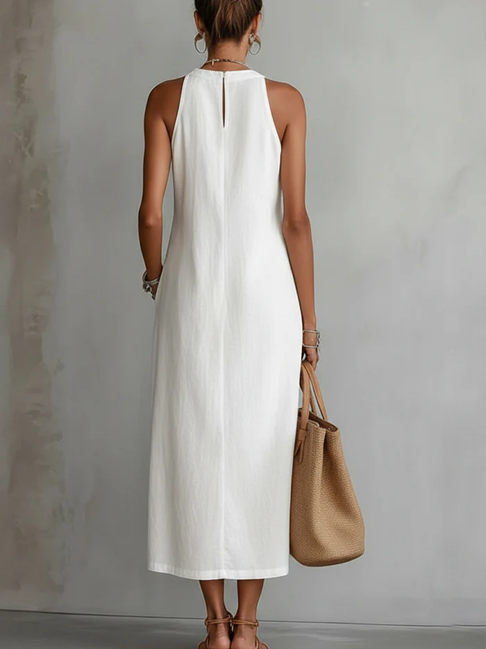 Sofia | Vestido midi con cuello mao · Vista 3