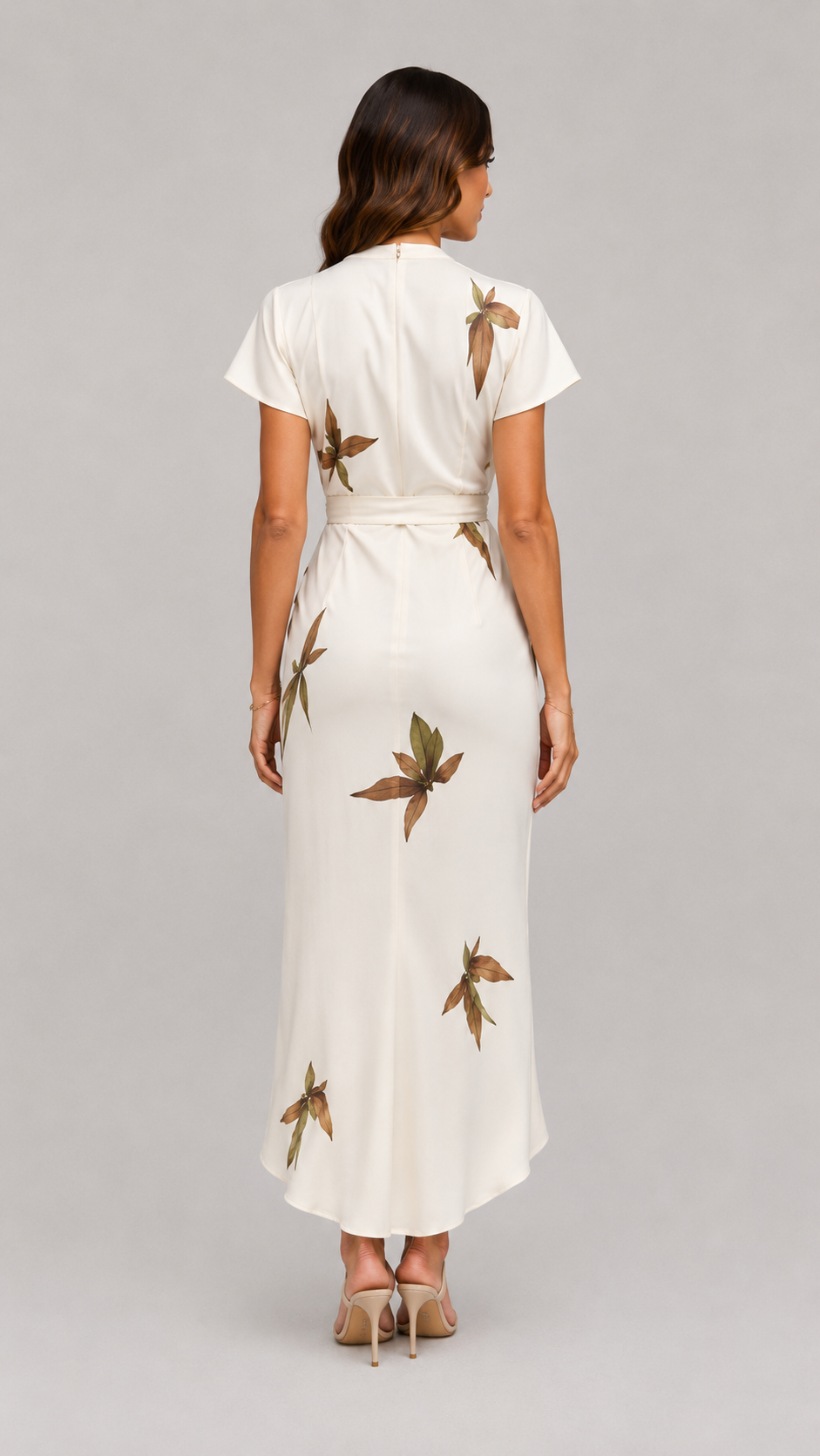 Sienna | Vestido cruzado de estampado botánico