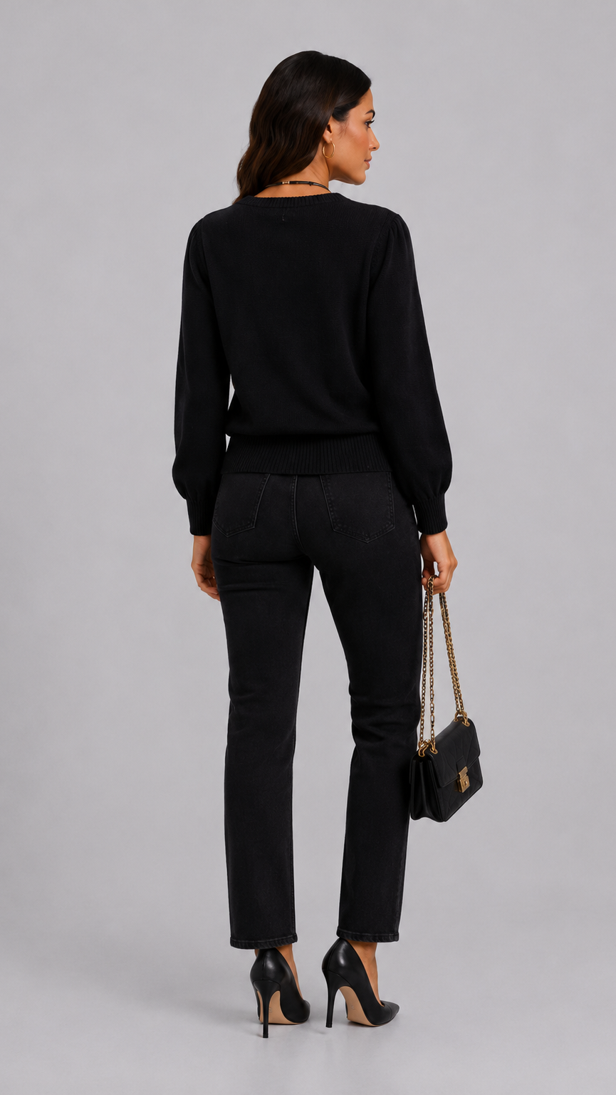 Kate | Blusa de escote en V con contraste