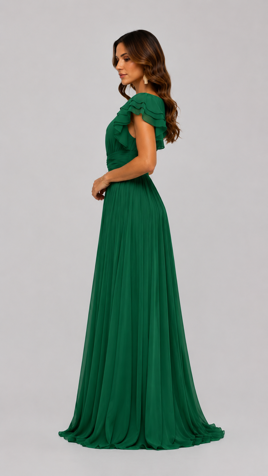 Samanta | Vestido fluido con pliegues