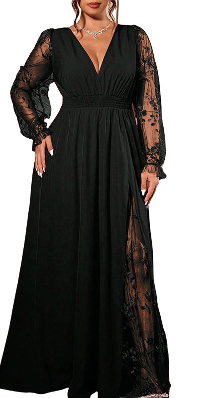 Celeste | Vestido de encaje de corte evasé · Vista 2