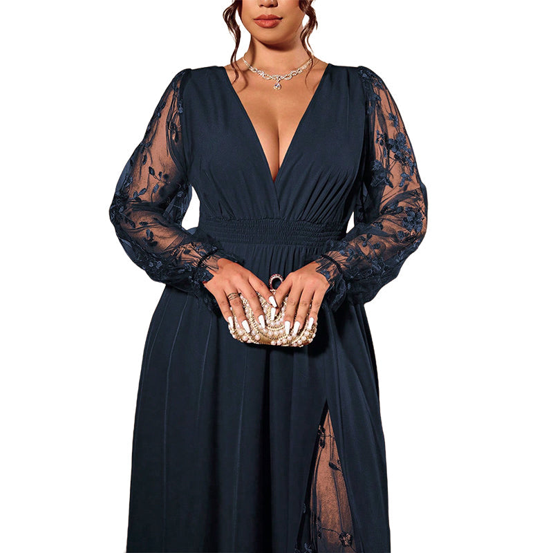 Celeste | Vestido de encaje de corte evasé · Vista 8