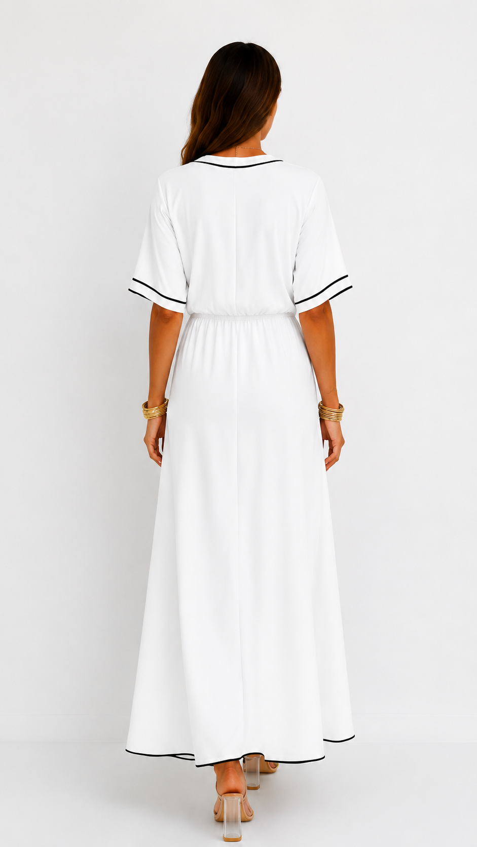 Cielo | Vestido midi de escote en V