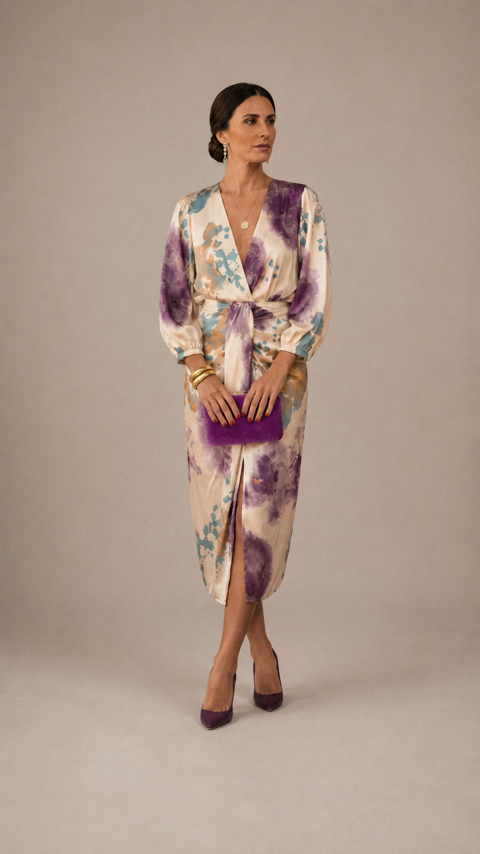 Marta | Conjunto estampado de diseño cruzado